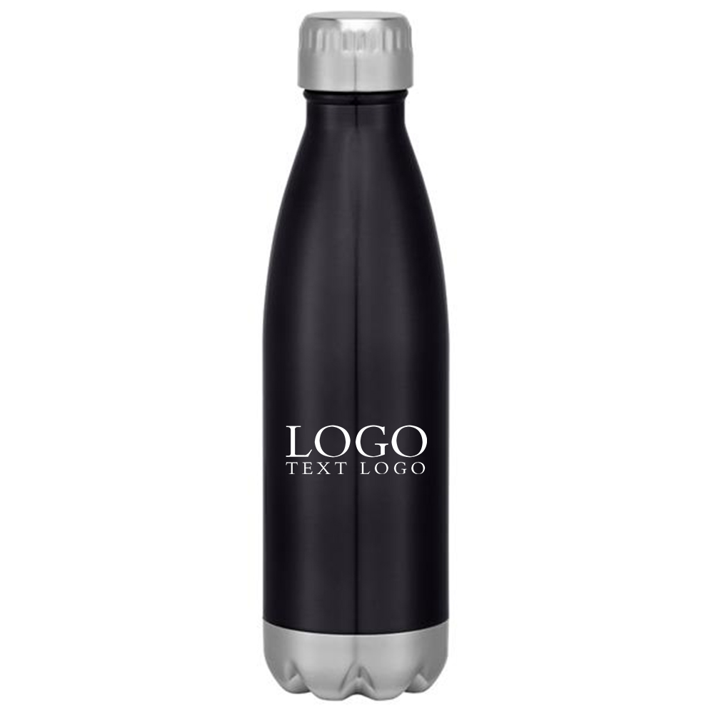 16 Oz Swig Stainless Steel Bottle Black With Logo