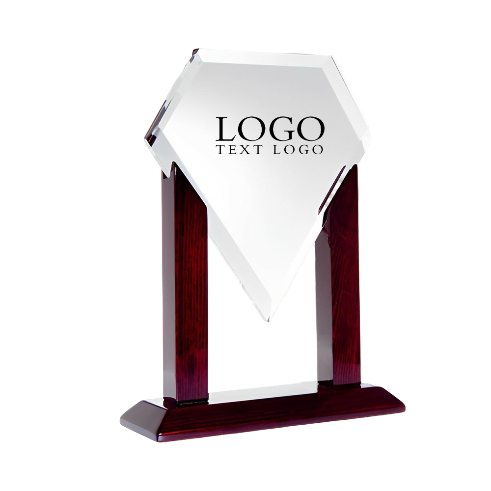 Optic Crystal Diamond Award With Logo