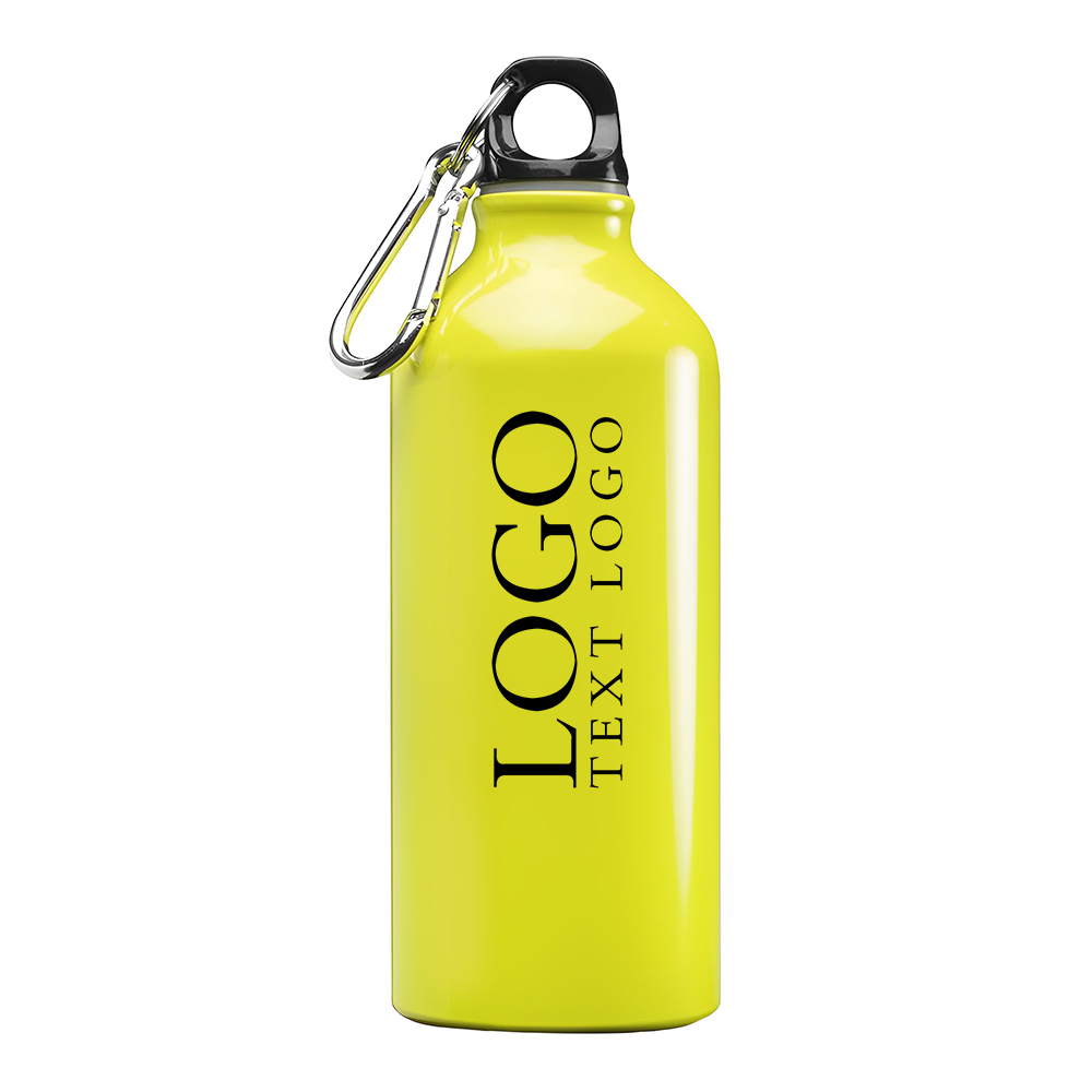 Yellow  20 oz Aluminum Water Bottles With Logo