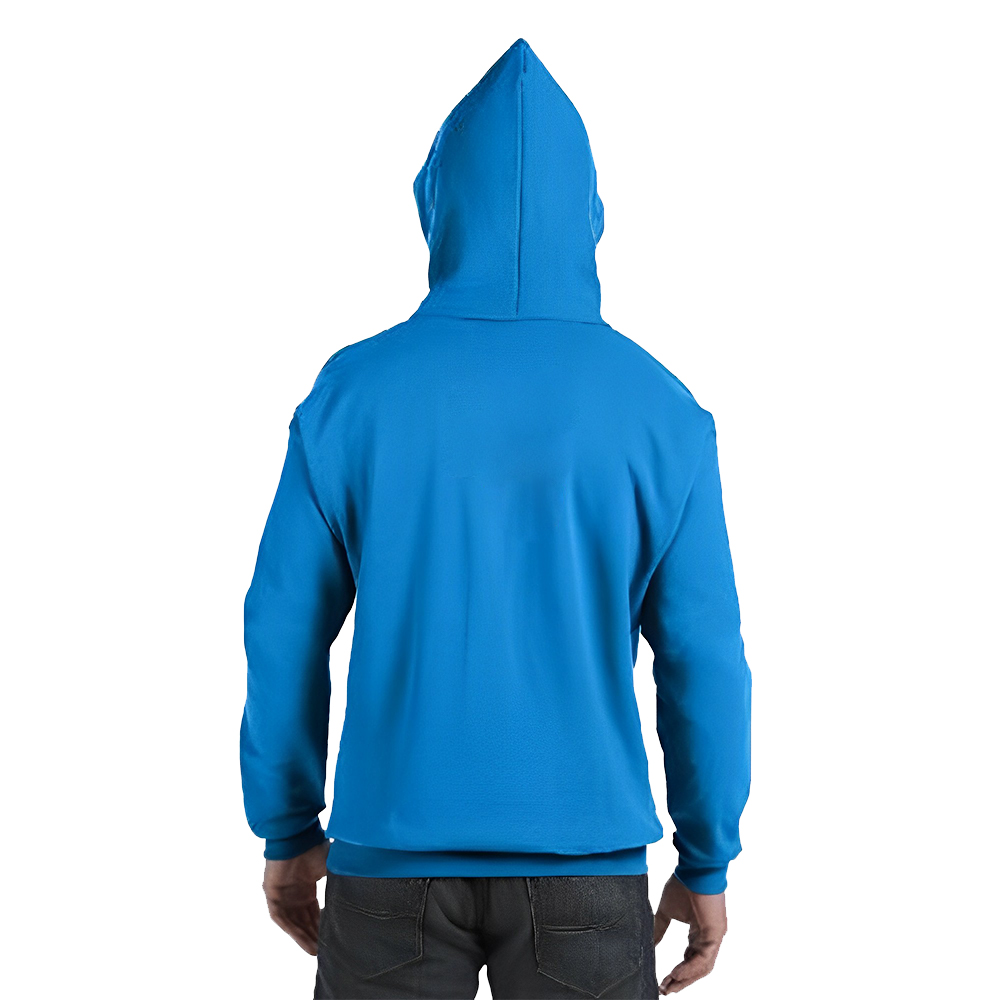 Customized Hanes 5050 Pullover Hooded Sweatshirt Back