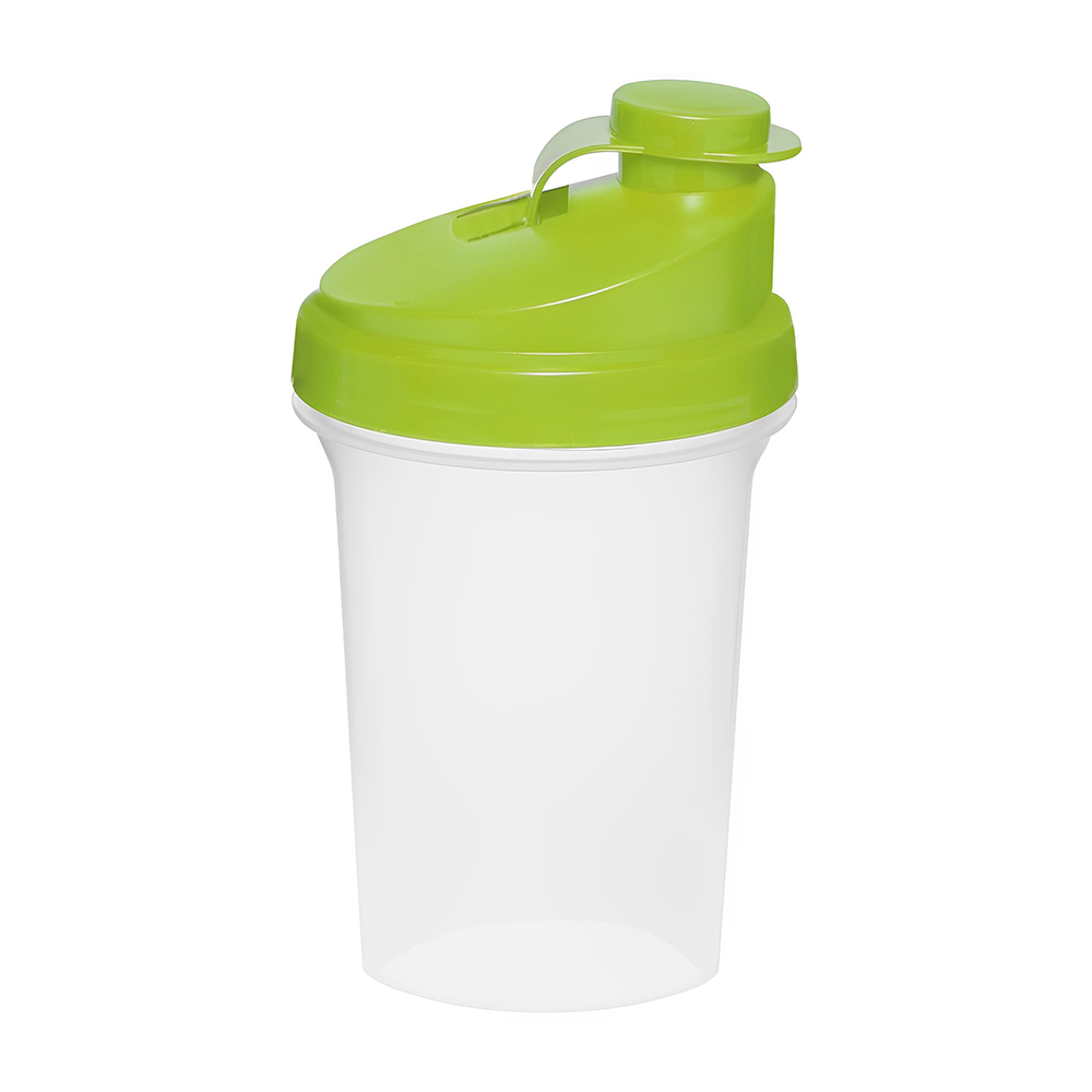 Green 16 oz Plastic Shaker Bottles