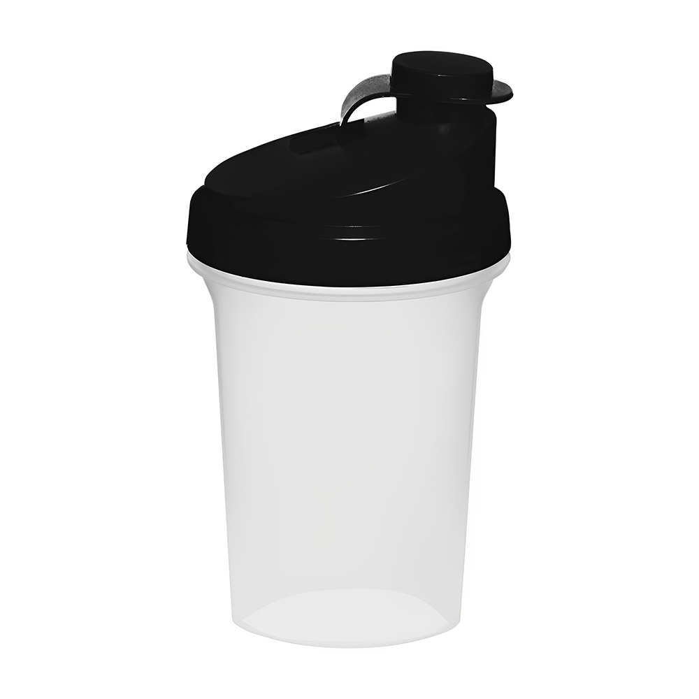 Black 16 oz Plastic Shaker Bottles