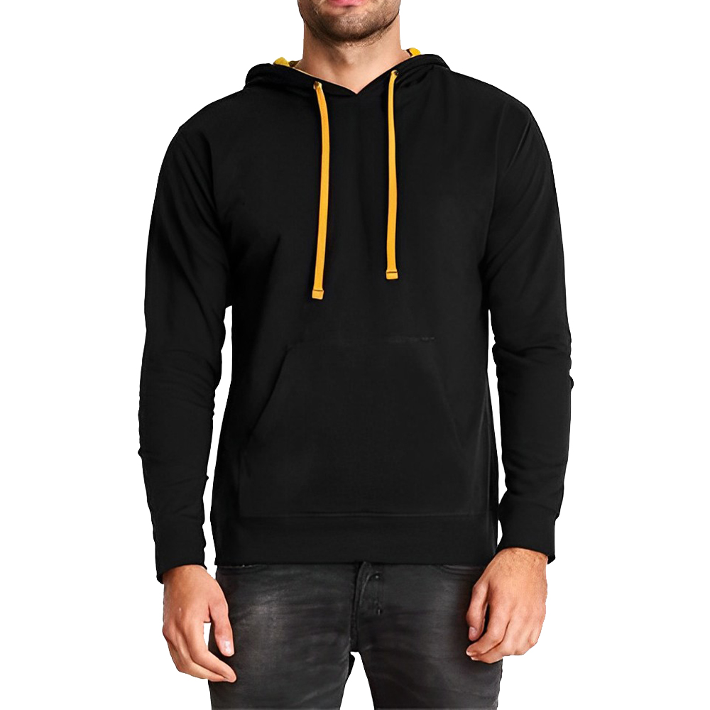 Advertising Next Level Unisex French Terry Pullover Hoody Black Gold