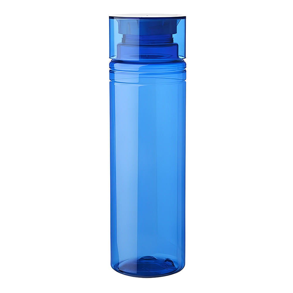 30 oz Enlace Cylindrical Plastic Water Bottle Blue