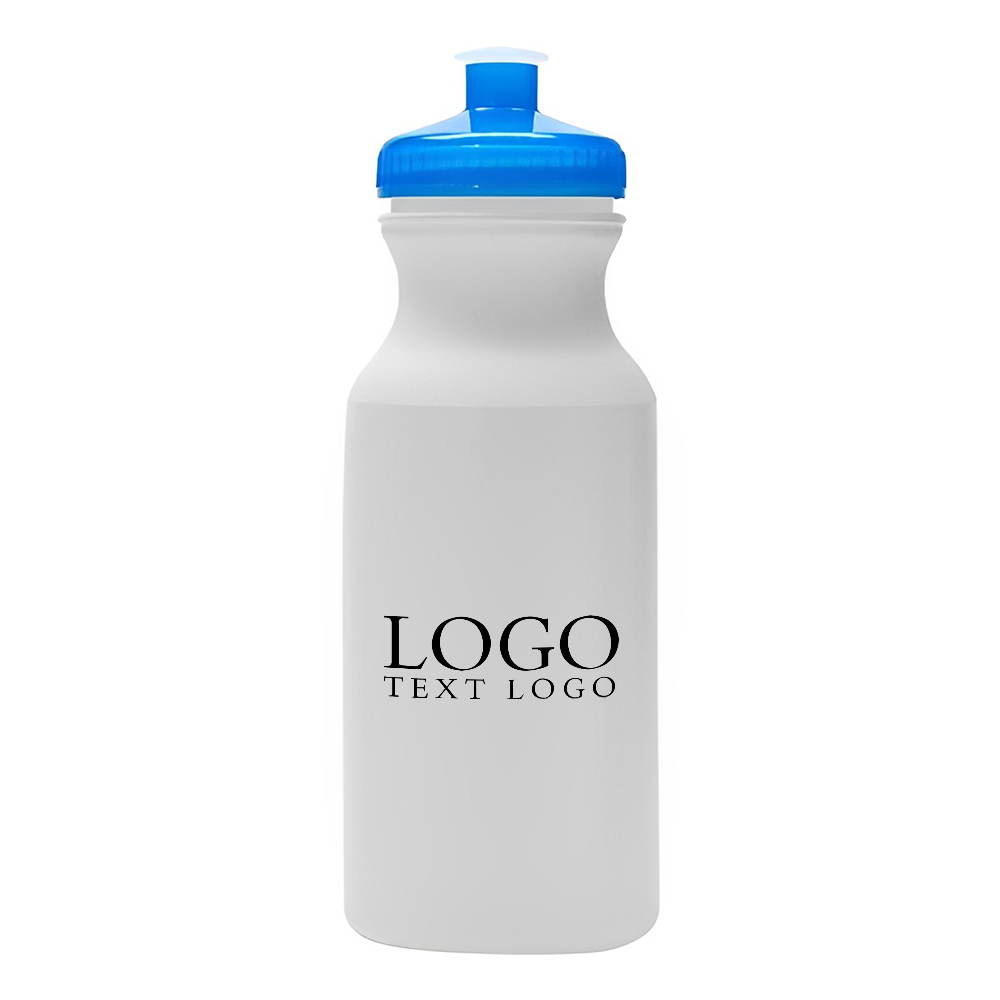 Imprinted 20 Oz Hydration Water Bottle Blue With Logo