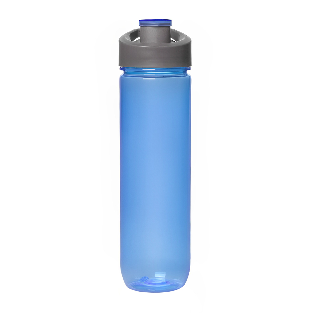 Blue 28 oz Custom Clear Plastic Sports Bottles