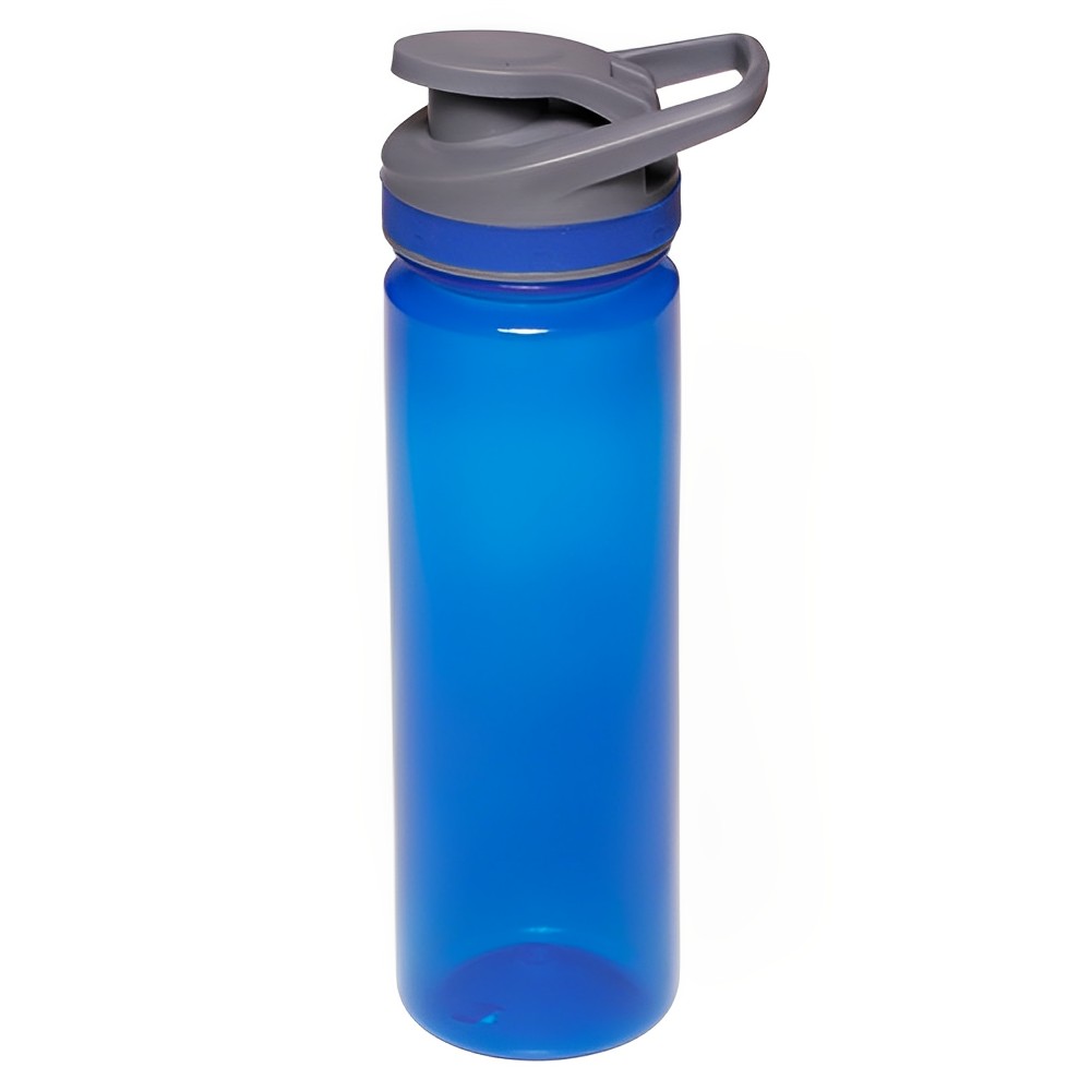 22 oz Flip Top Plastic Sports Bottles Blue