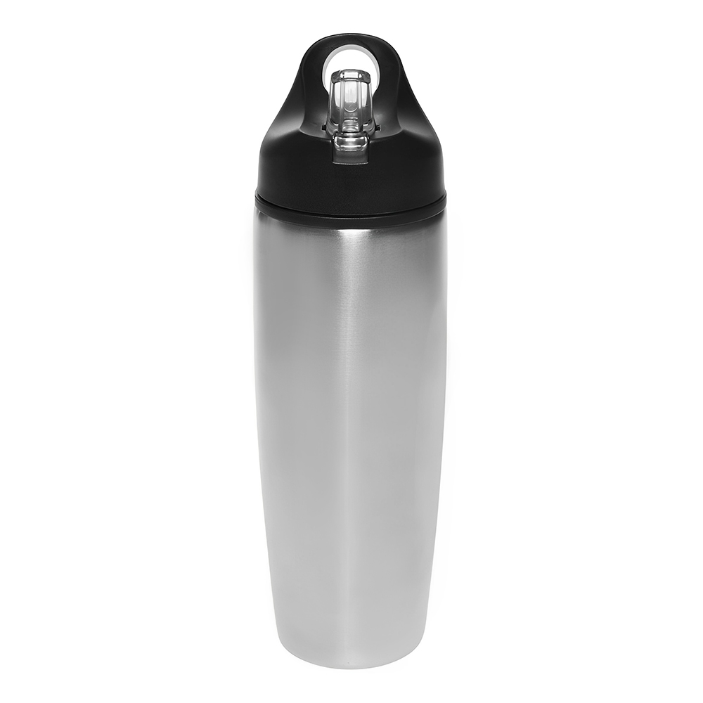 Silver 28 oz Stainless Steel Sports Bottles