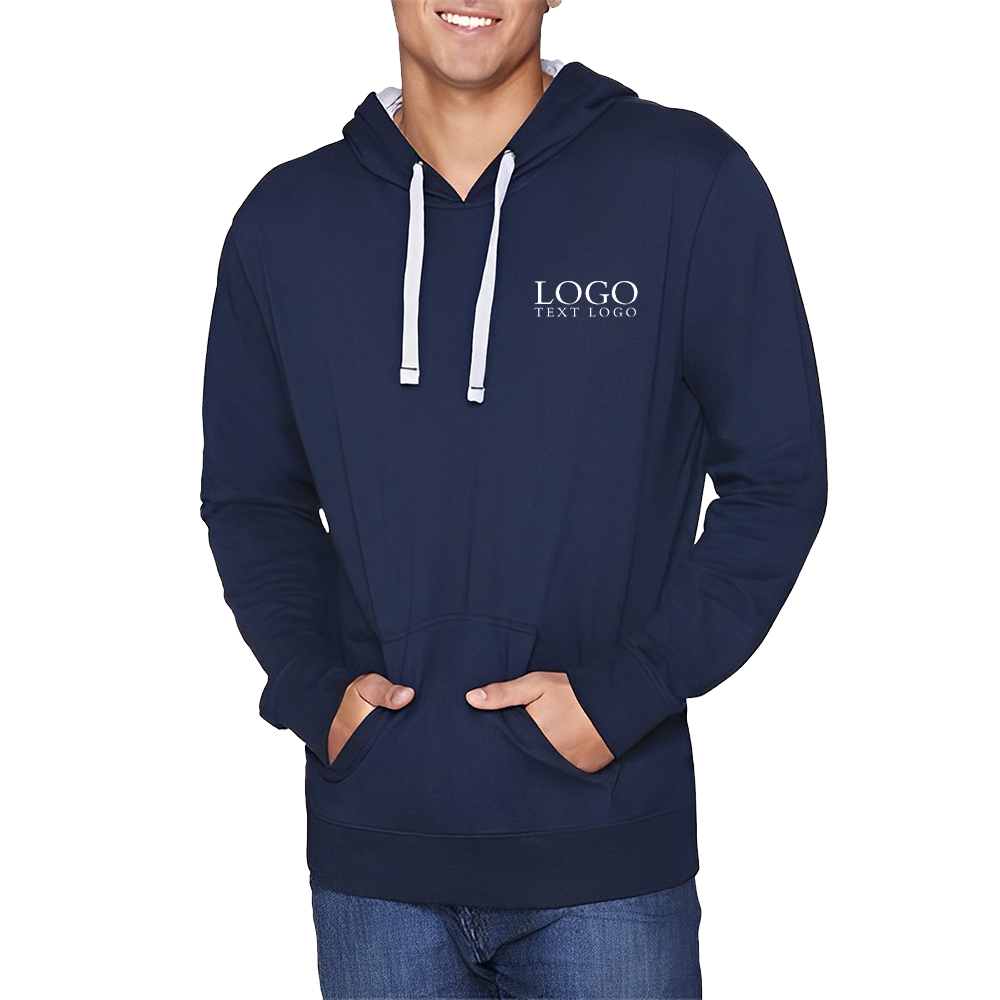 Advertising Next Level Unisex French Terry Pullover Hoody Mid Navy With Logo