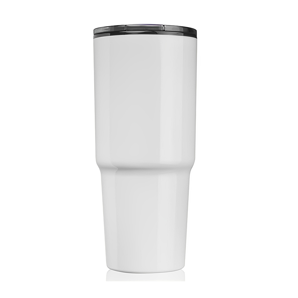 Custom Plastic Coffee Cups White