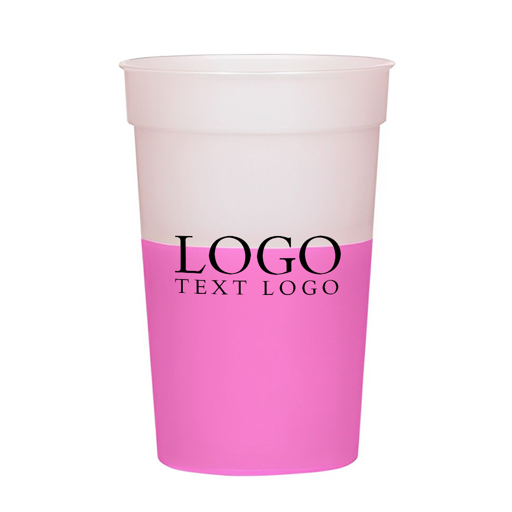 Frost Pink 17 Oz Big Game Mood Stadium Cup With Logo