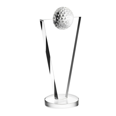  Crystal Success Golf Trophy With Custom Name