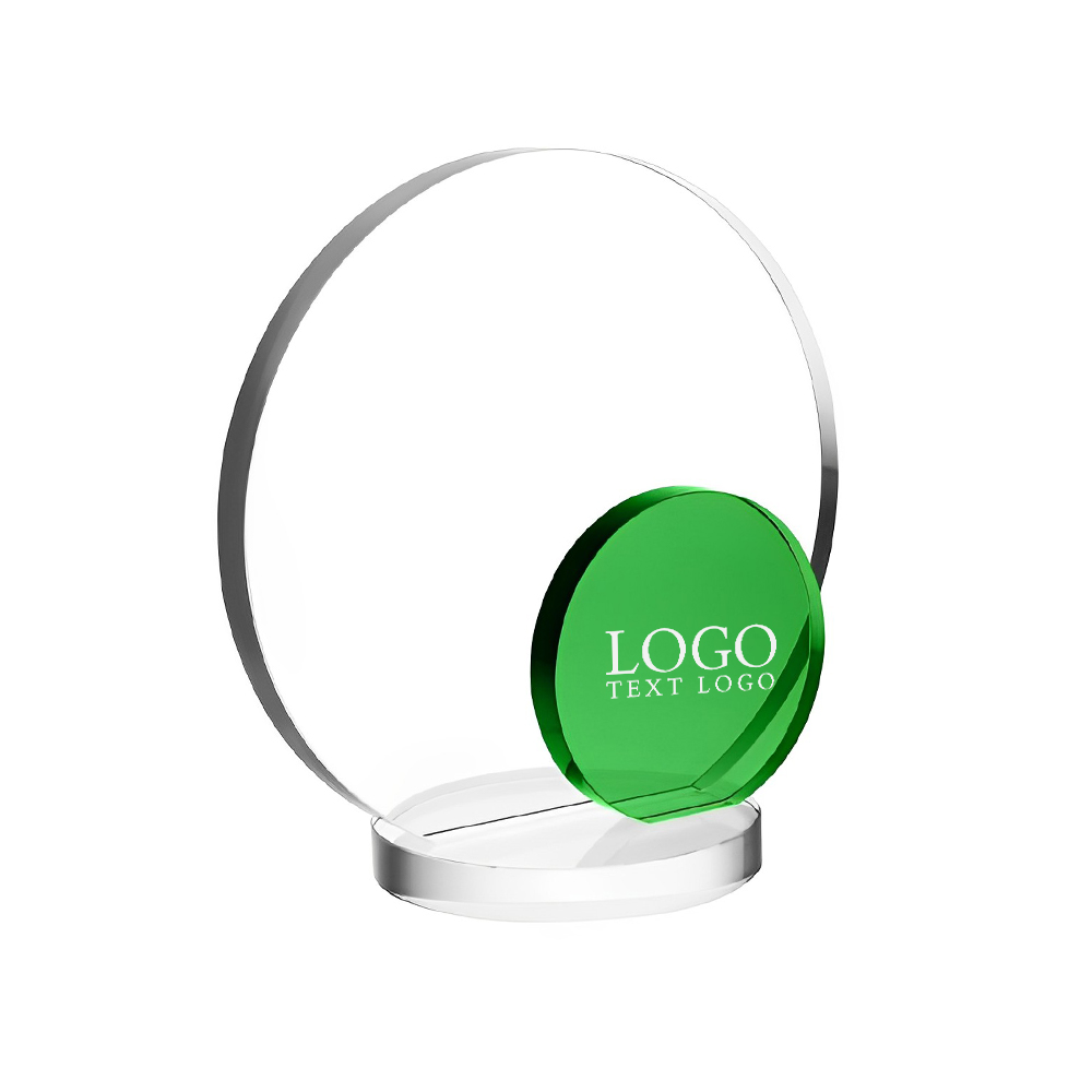 Eclipse Optic Crystal Awards Green With Logo Eclipse Optic Crystal Awards Green With Logo