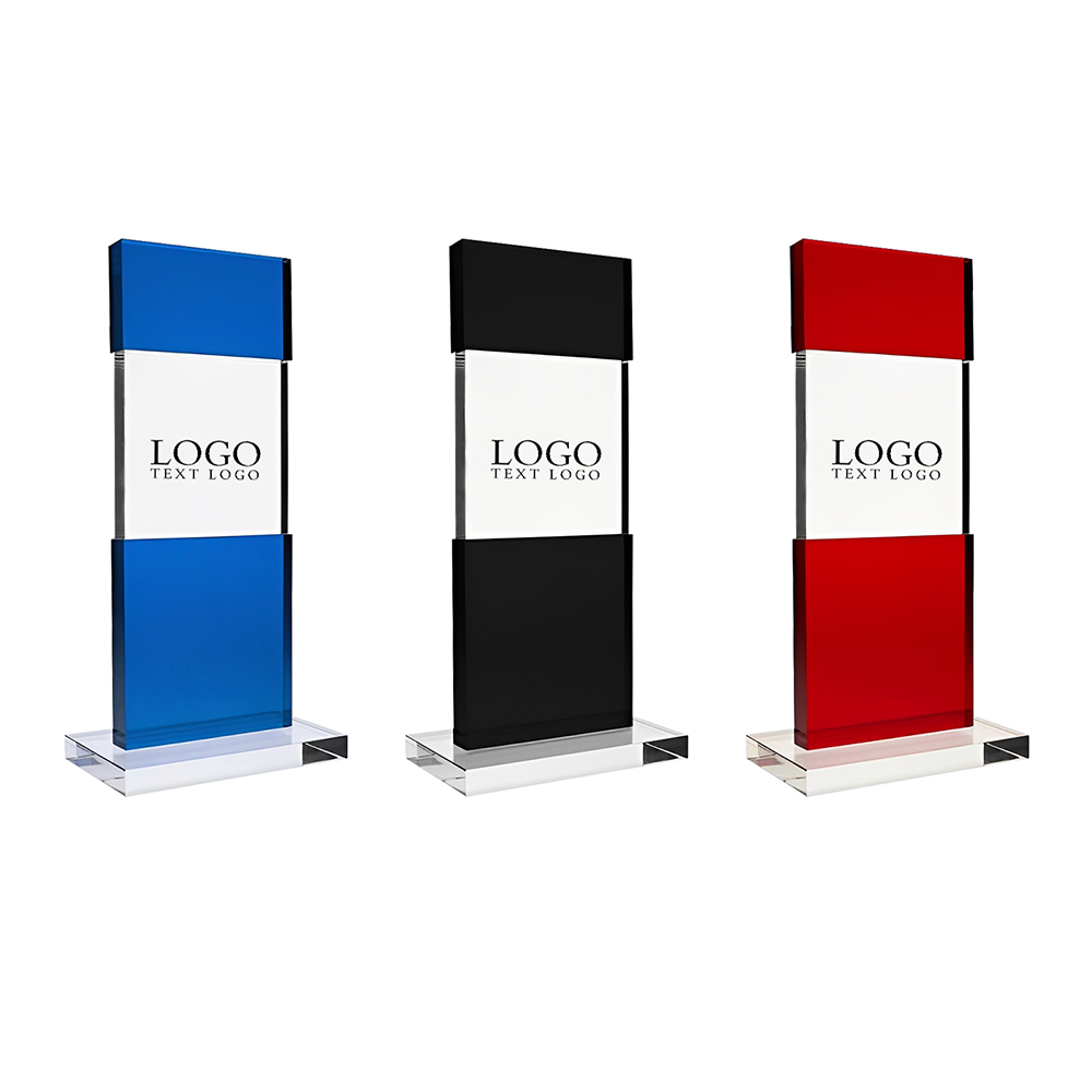 Tiered Post Optic Crystal Award Group 1000