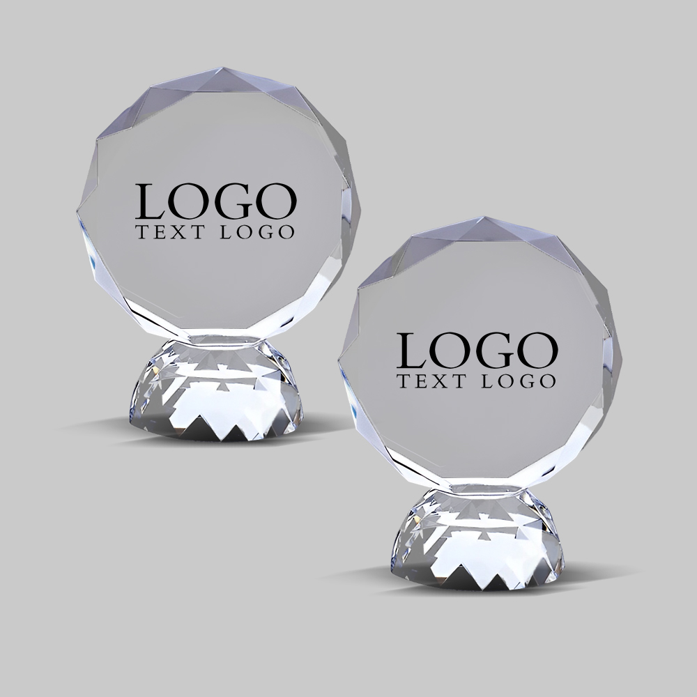 Custom Faceted Circle Crystal Awards With Logo Group Custom Faceted Circle Crystal Awards With Logo Group