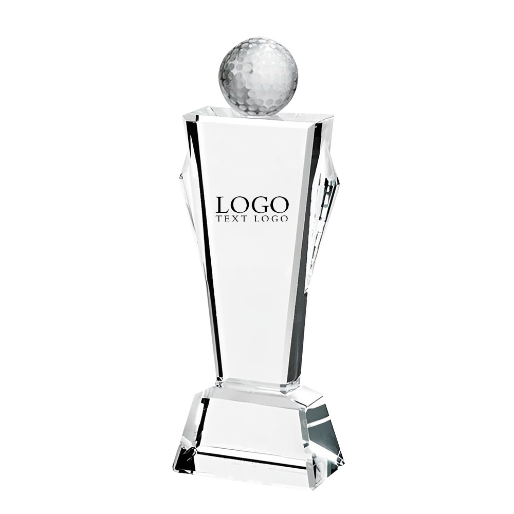 Golf Conqueror Crystal Glass Award Promotional