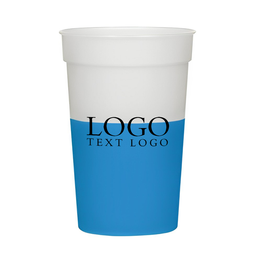 Frost Blue 17 Oz Big Game Mood Stadium Cup With Logo
