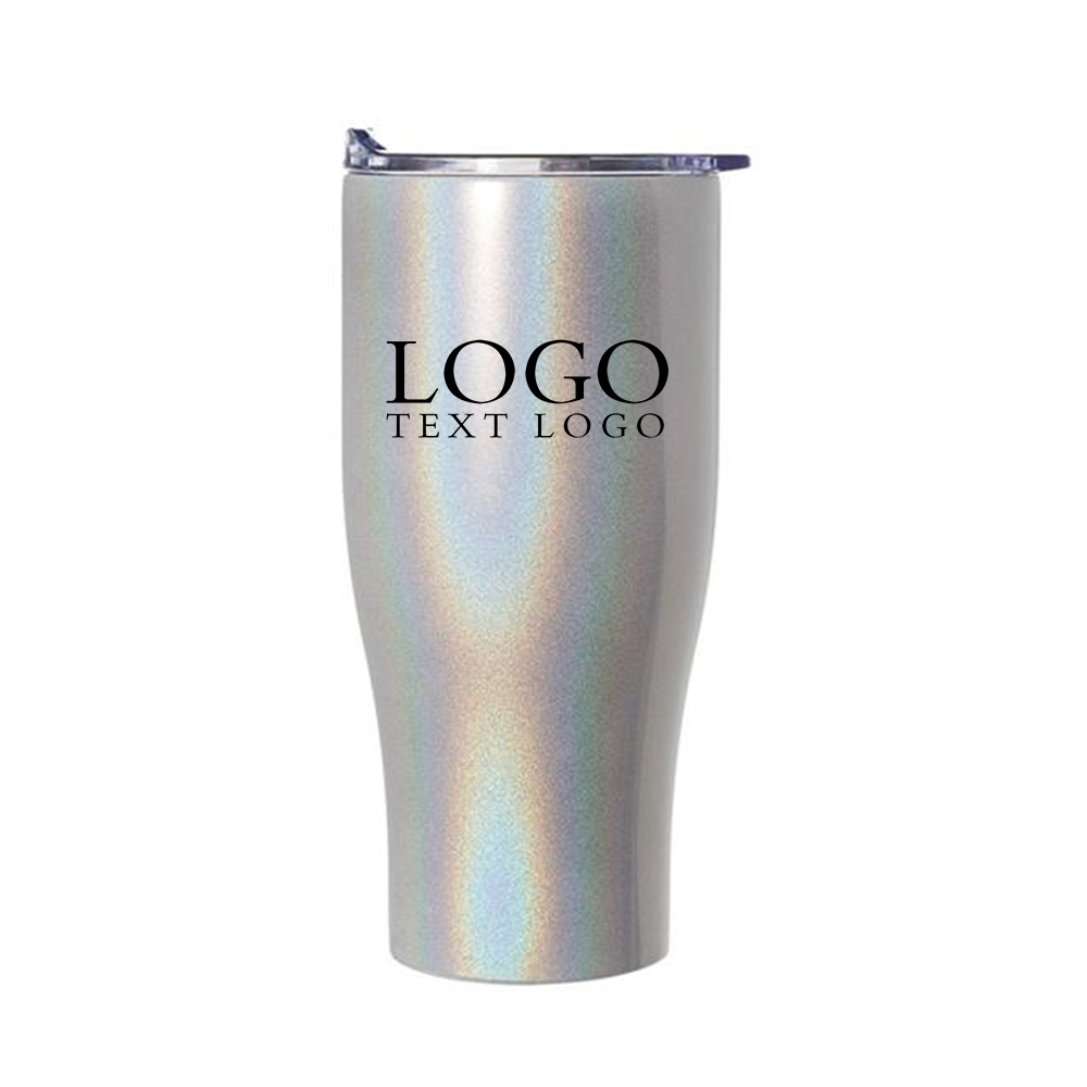 Custom Tumbler Cups Sliver Logo