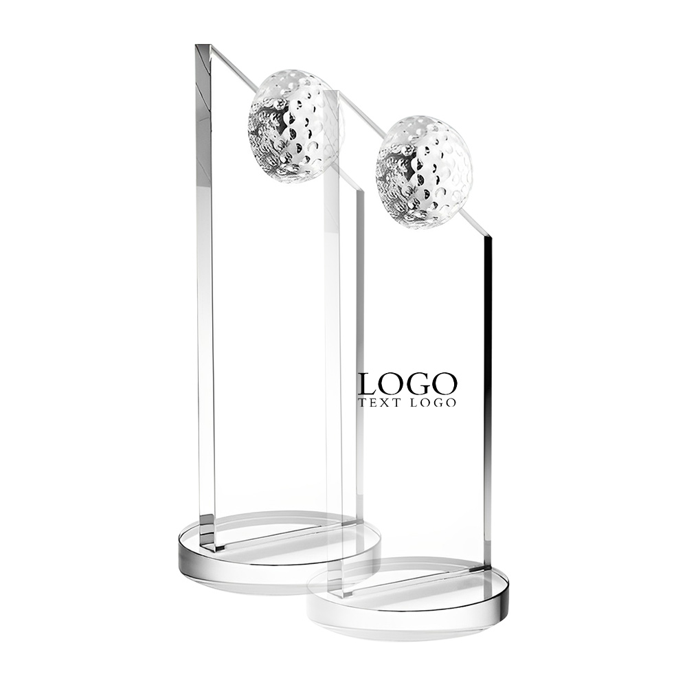 Crystal Apex Golf Trophy Personalized