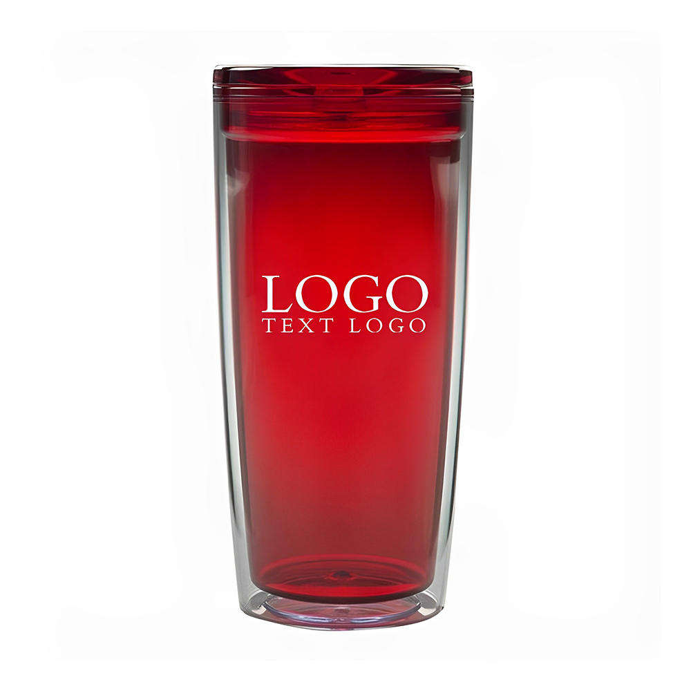 Plastic Cups Red Logo
