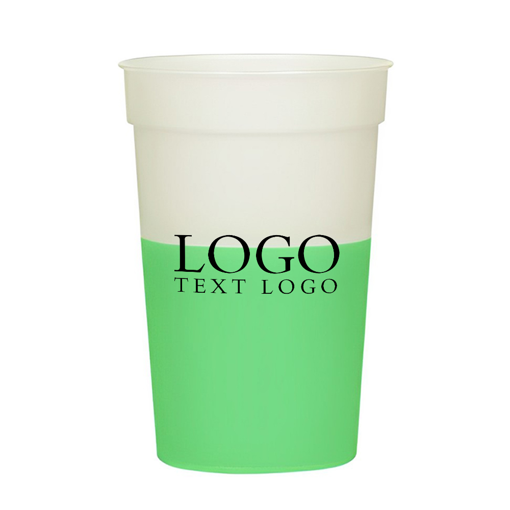 Frost Green 17 Oz Big Game Mood Stadium Cup With Logo