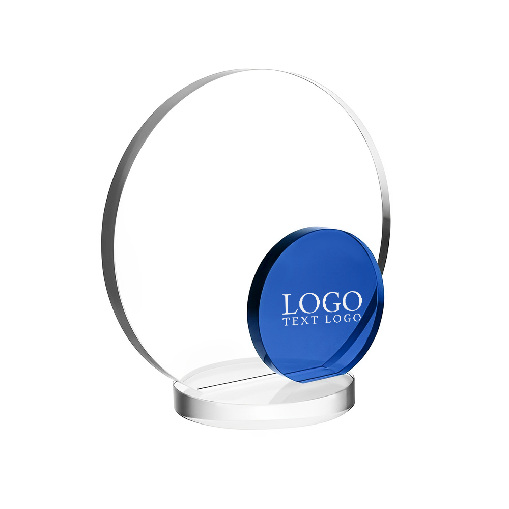 Eclipse Optic Crystal Awards Blue With Logo Eclipse Optic Crystal Awards Blue With Logo