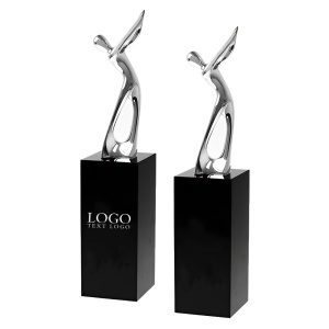 Silver-Plated Metal Golfer Champion Trophy With Custom Name