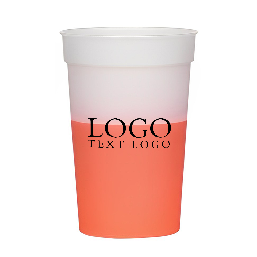 Frost Red 17 Oz Big Game Mood Stadium Cup With Logo