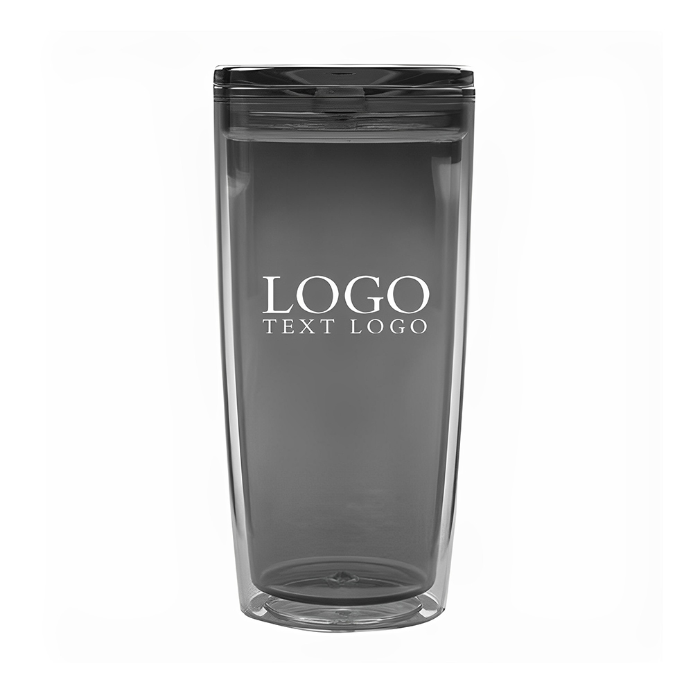 Plastic Cups Gray Logo