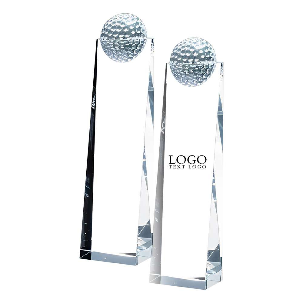 Crystal Glass Golf Ball Tower Advertising