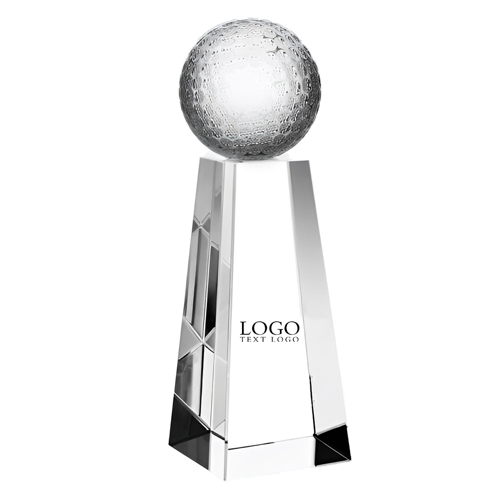 Crystal Glass Golf Ball with Tall Base Customized Crystal Glass Golf Ball with Tall Base Customized