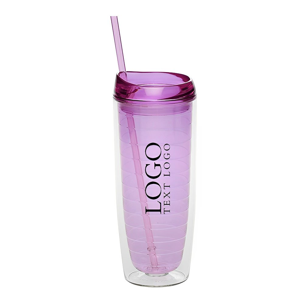 Plastic Cups Purple Logo