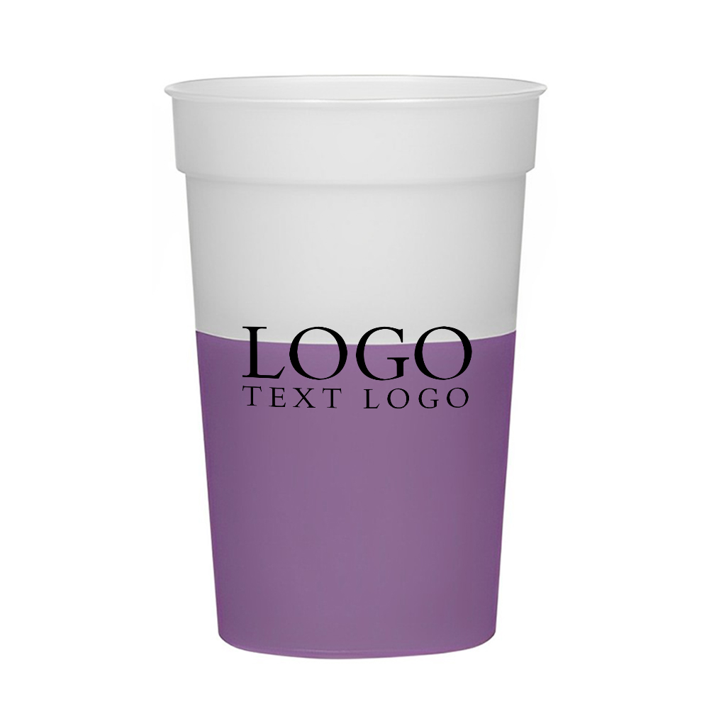Frost Purple 17 Oz Big Game Mood Stadium Cup With Logo