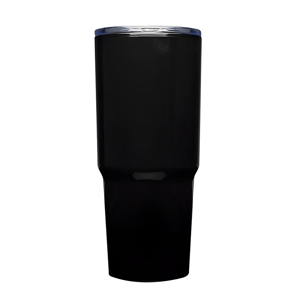 Custom Plastic Coffee Cups Black