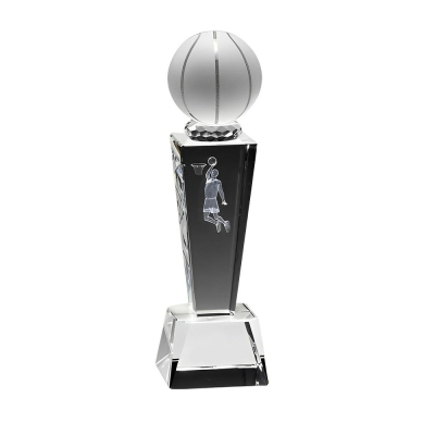Advertising Basketball Game Crystal Trophy