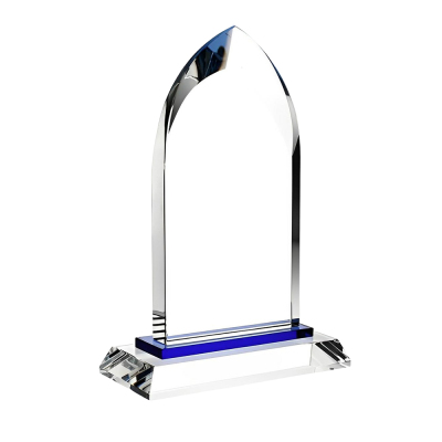 Customized Crystal Blue Dignity Award