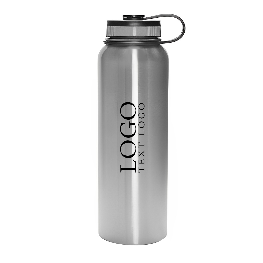 Large Capacity Water Bottles Sliver Logo