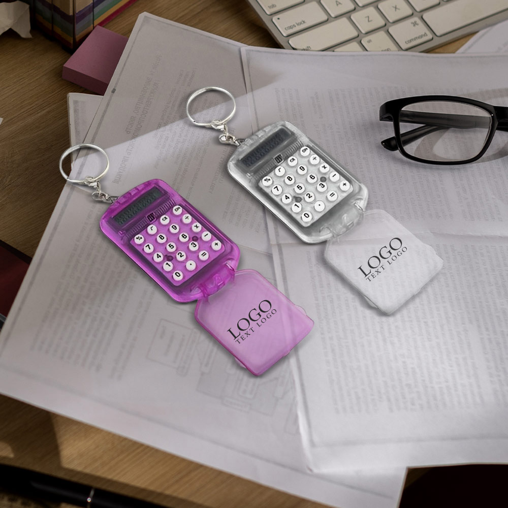 Mini Calculator With Key Ring Background 1000