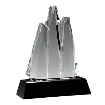 Personalized Reach For The Summit Crystal Award