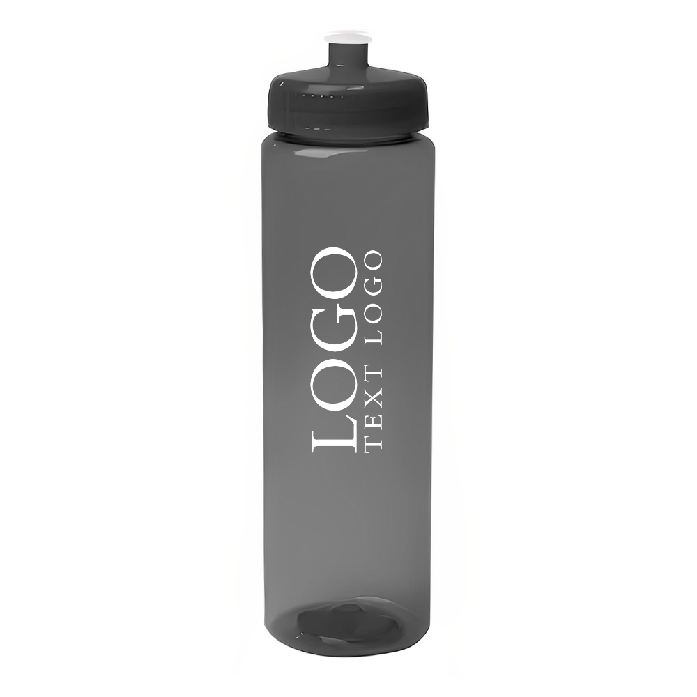 Sports Water Bottles Gray Logo