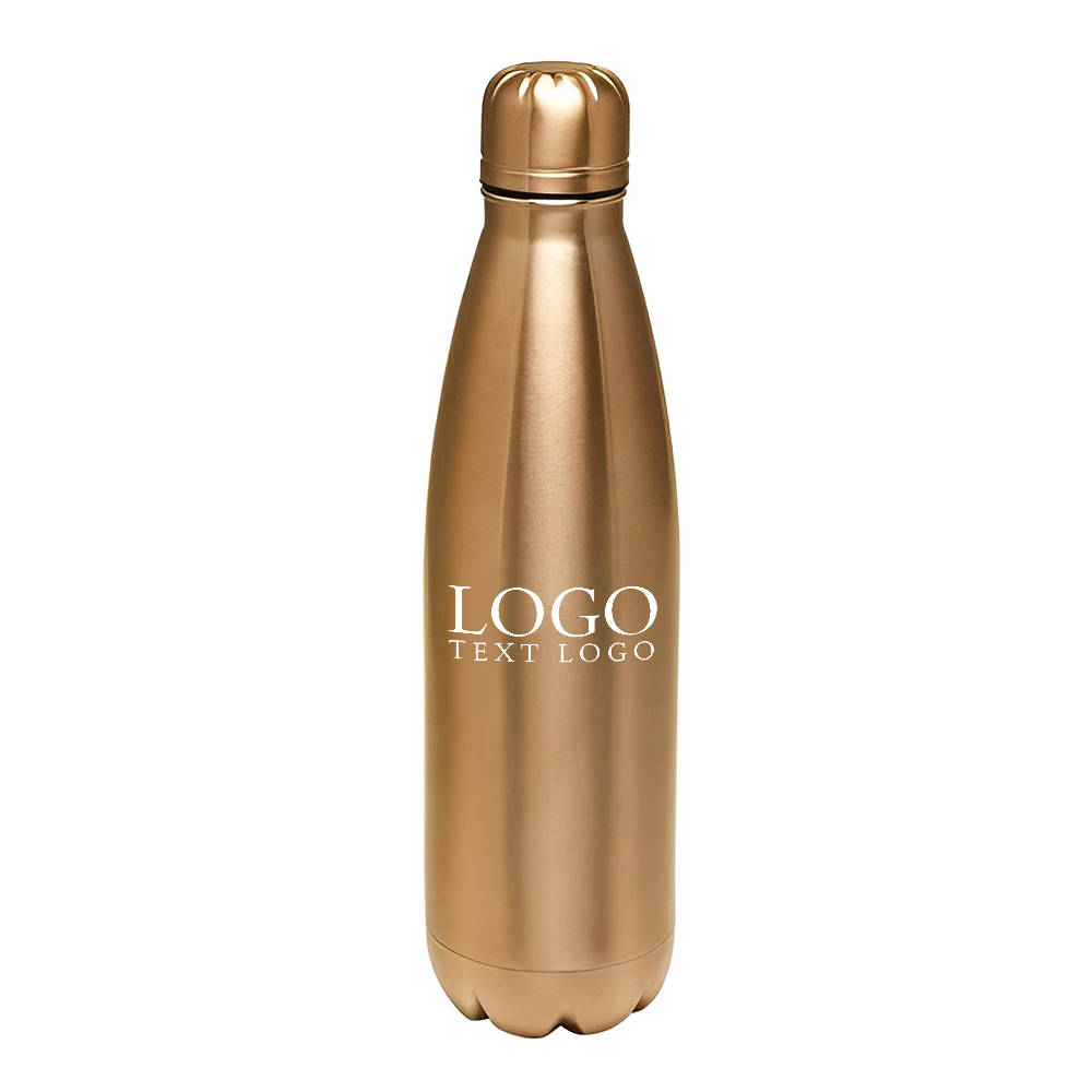 Stainless Steel Water Bottles Gold Logo