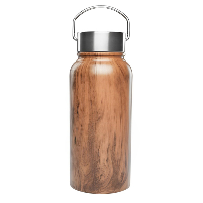 Wood Grain Designed Stainless Steel Water Bottles