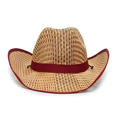 Custom Cowboy Straw Sun Hats Stylish Wide Brim Panama
