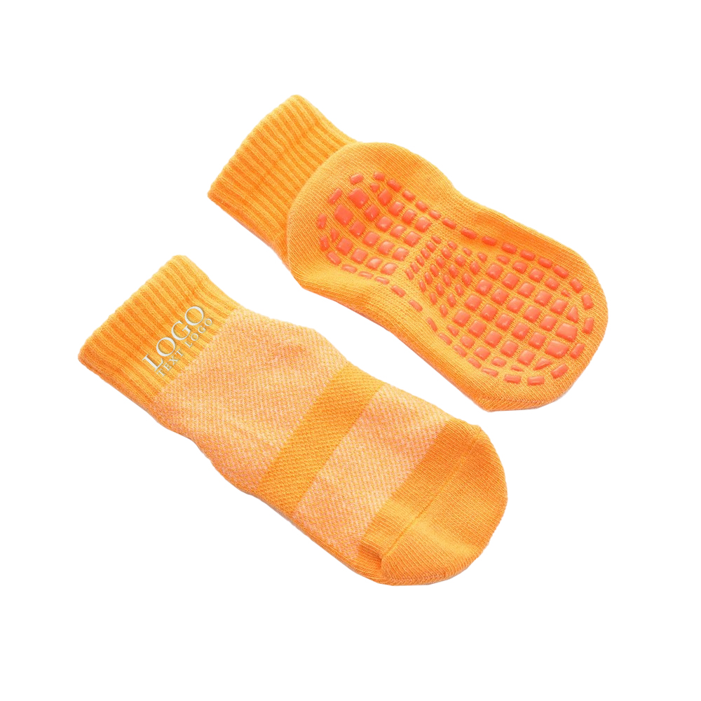 Yellow Mesh Breathable Trampoline Socks With Logo