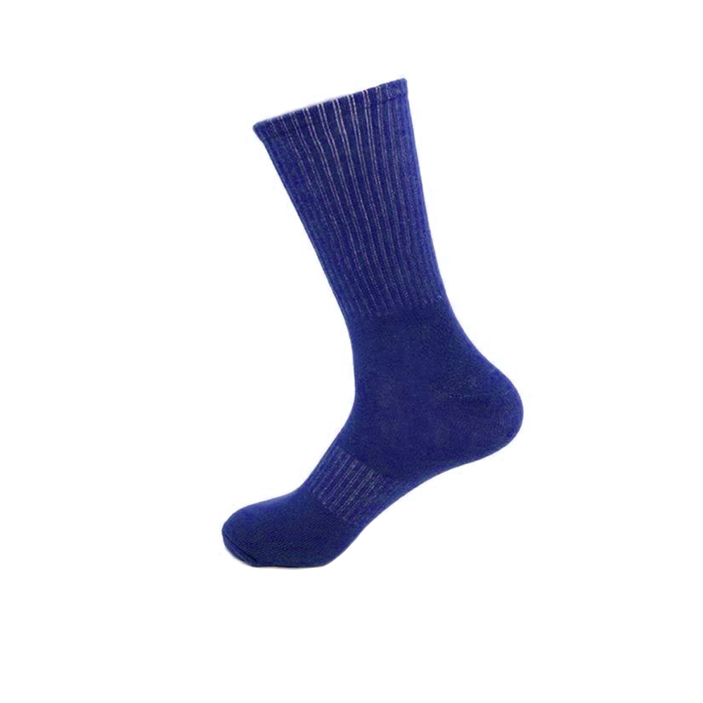 Cotton Sock Mid Calf Synthetic Blue