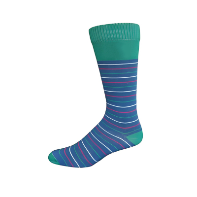 Custom Flat Knit Cotton Crew Dress Socks Custom Flat Knit Cotton Crew Dress Socks