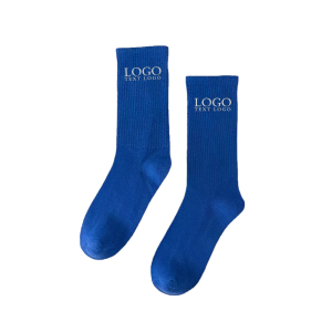 Promotional Full Cushion Crew Socks with Knit-In Logo