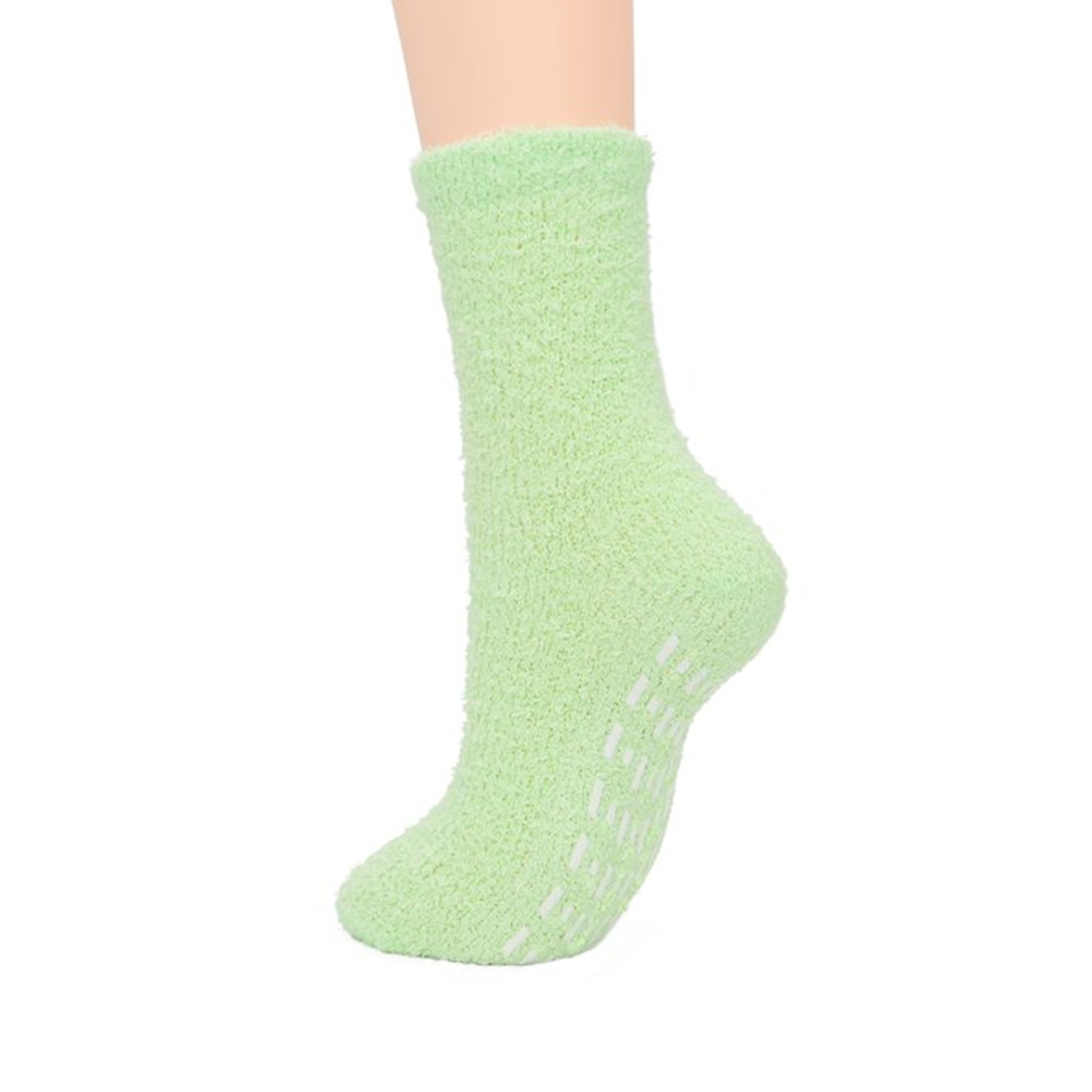 Green Personalized Fuzzy Socks