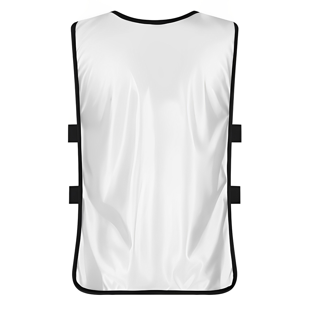 Športové tréningové vesty pre dospelých s bielym zadným dielom