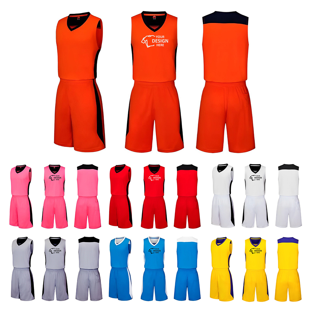 Uniforme de equipo de camiseta de baloncesto